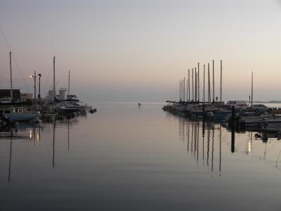 Heeia Boat Harbor at sunrise