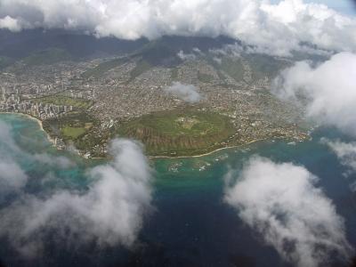 Diamond Head from Several Thousand Feet