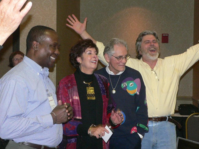Victor Hodge, Sari & Larry Nims and Don Elium