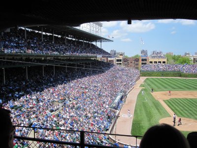 A full house on a sunny day