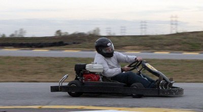 Mark power slides through Turn 1