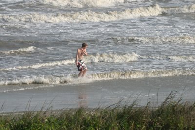 Charlie skim boarding
