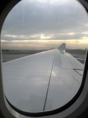 A view from inside the plane