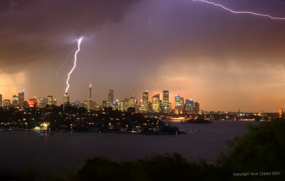 Sydney Habour in summer storm - final edit.