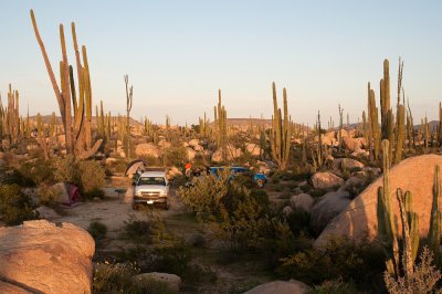 Campsite in the Catavia boulder field