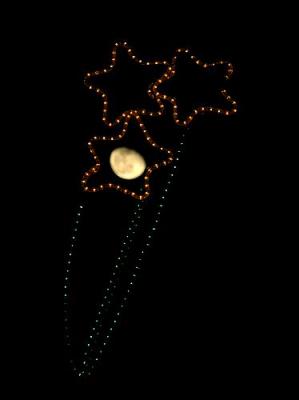 Moon in a star