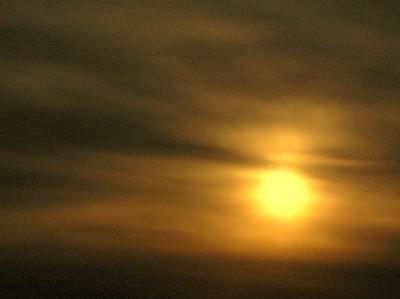Weak Sun... cannot melt the ice...