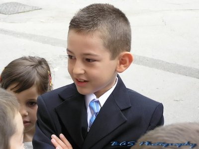 Back to school day - my son Bogdan