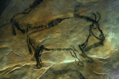 parietal art - Niaux caves. (facsimile) but I saw the original .