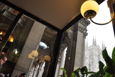 Duomo through Zucca caf in Galleria Vittorio Emanuele II - 2113