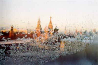 Moscow, out of the window of the Rossya hotel (- 30 C)