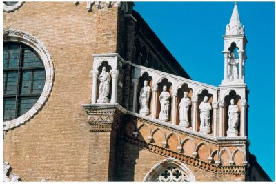 Détail, façade, Eglise de la Madonna del Orto, Venise 2004