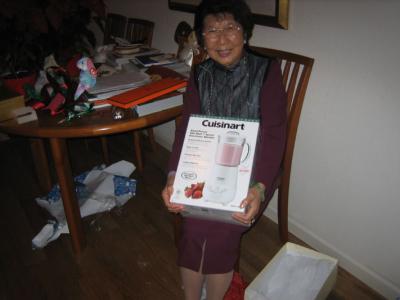 with the cuisinart blender from mom