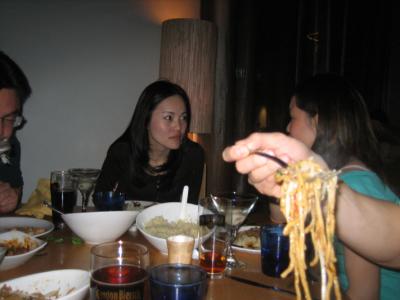 Liz, A-dogg, and Denny's garlic noodles haha