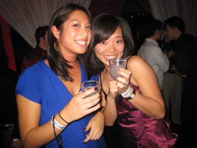 C and K with their friendship drink