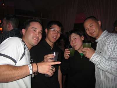 fran with a drink!