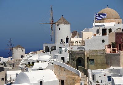 View of Some of the Old Windmills