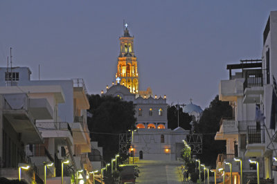 Lovely Church Seen at Night
