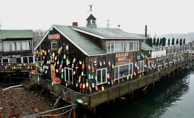 Eagles Nest Restaurant, Decorated with Many Floats!
