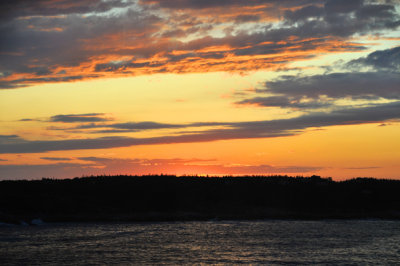 Sunset en Route to Sydney, Halifax
