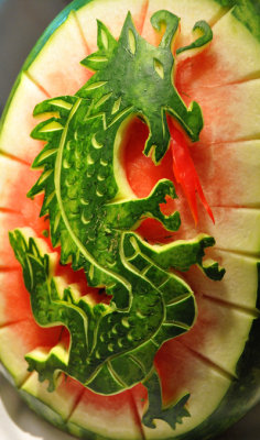 Flaming Dragon from Watermelon!