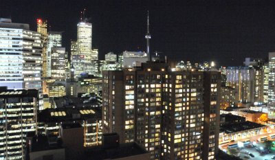 Night View of Toronto from Delta Chelsea Hotel