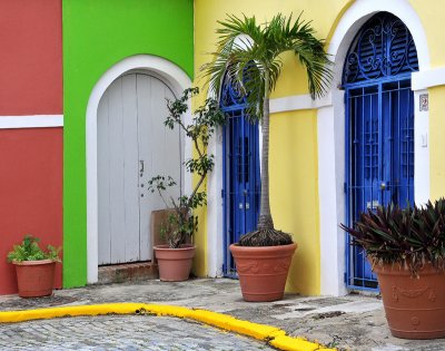 Colorful architecture in Old San Juan