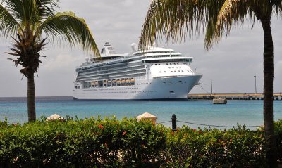 Our ship docked at St. Croix Island