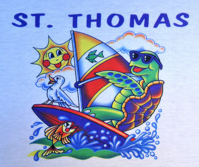 Cartoon of St. Thomas Island