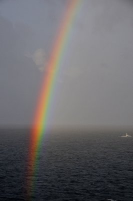 Rainbow on arrival at Barbados