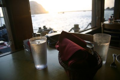 Table at Sunset in Morro Bay