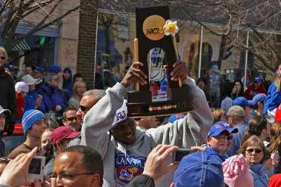Russell Robinson with the Trophy