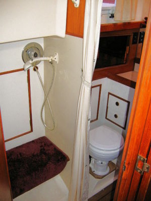 shower & head to port
