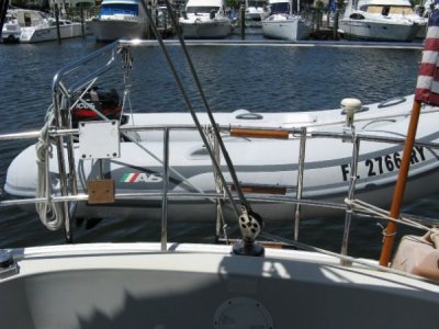 RIB on davits