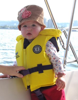Jessica's first sail