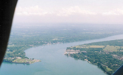 mouth of the Niagara River from the north