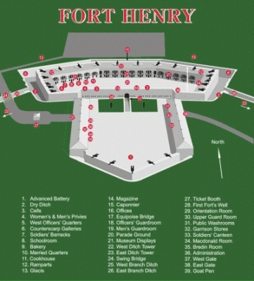 Fort Henry guide map