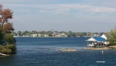 Gananoque from mid St. Lawrence River