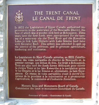 Trent-Severn Waterway plaque