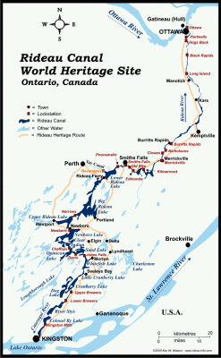 Rideau Canal map