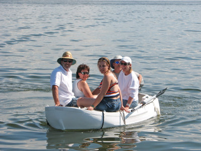 great carrying capacity, 5 adults + outboard