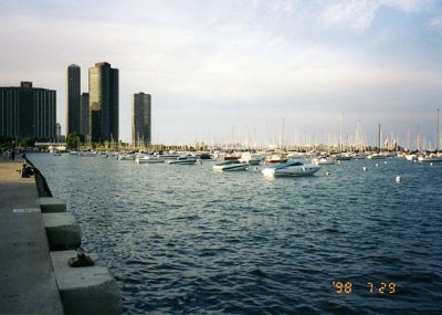 Chicago YC & Monroe Harbor from the south
