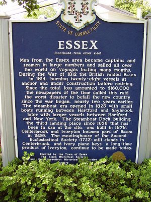 historic plaque on Green