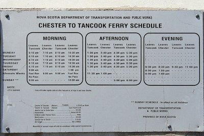 ferry schedule