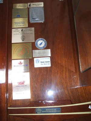 participation plaques & badges in head