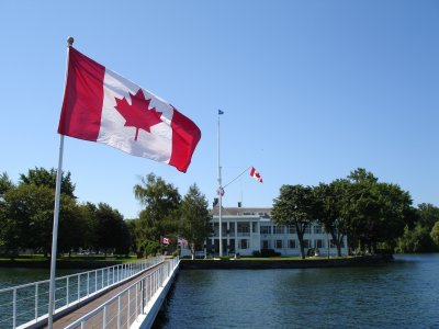 Island Clubhouse from the Front Dock