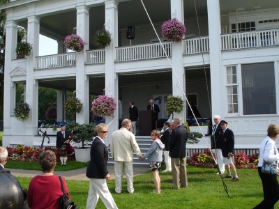 gathering for opening ceremony