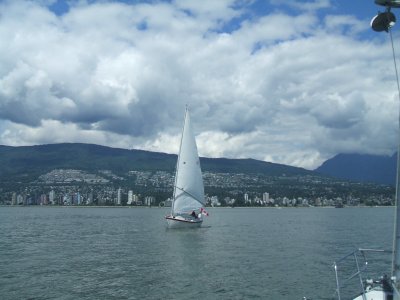 RESPITE 26C coming out of Burrard Inlet, Vancouver BC