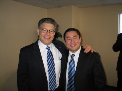 Senator Al Franken and Barry Lau