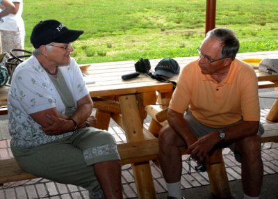 Betty Ann and Tony catching up